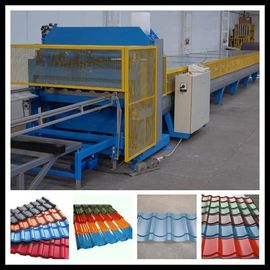 1100 Tip Renkli Çelik Çatı Rulo Şekillendirme Makinesi / Kiremit Şekillendirme Makinesi Hidrolik Kesme
