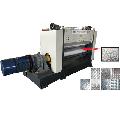 Renkli çelik alüminyum için turuncu kabuk desen bobin embossing makinesi