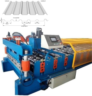 Metal Kutusu Profili Çatı Yaprak Rulo Yapım Makinesi PLC Kontrolü