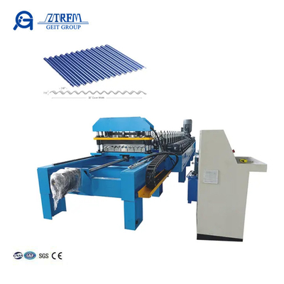 Yüksek Hızlı Dalgalanmış Metal Çatı Yaprak Rulo Formasyon Makinesi