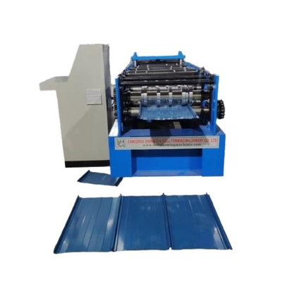 Dümdüz dikişli metal çatı panelleri üretimi için çelik levha rulo şekillendirme makinesi