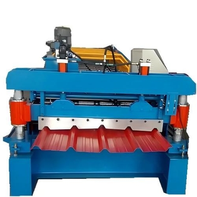 Metal Kutusu Profili Çatı Yaprak Rulo Yapım Makinesi PLC Kontrolü
