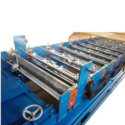 Metal Kutusu Profili Çatı Yaprak Rulo Yapım Makinesi PLC Kontrolü