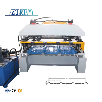 Yüksek Hızlı Yüksek Kaliteli R Panel Profile Roll Metal Sheet Çatı Rulo Formasyon Makinesi