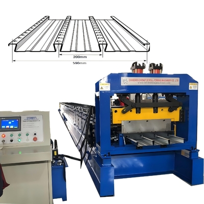 Yüksek hızlı Dovetail Shape Floor Steel Decking Roll Forming Machine