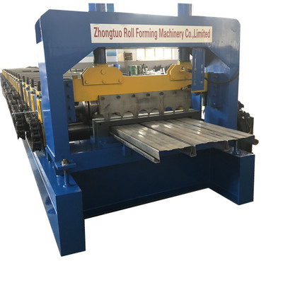 Yüksek hızlı Dovetail Shape Floor Steel Decking Roll Forming Machine