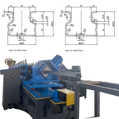 Dünya Pencer Otomatik Raf ve Depolama Racking Roll Forming Machine