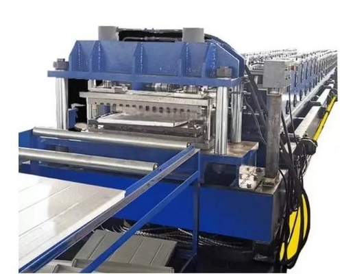 Zincir Sürücü Çelik Yaprak Rulo Formasyon Makinesi İşleme Akışı Rulo Açma Otomatik Kesme
