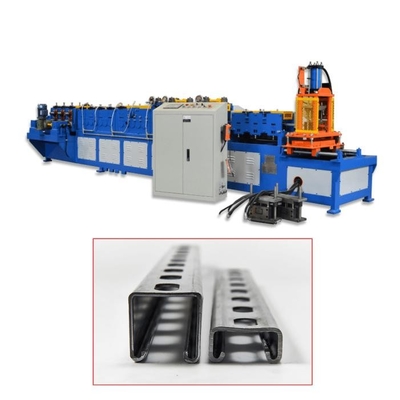Strut Channel Roll Forming Machine Gear Box tarafından tahrik edilir 2.5 mm kalınlığı