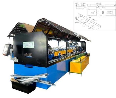 Yaklaşık 156 mm genişliğindeki şerit için galvanizli çelik levha hafif çelik çerçeve rulo şekillendirme makinesi