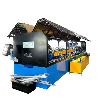 Yaklaşık 156 mm genişliğindeki şerit için galvanizli çelik levha hafif çelik çerçeve rulo şekillendirme makinesi