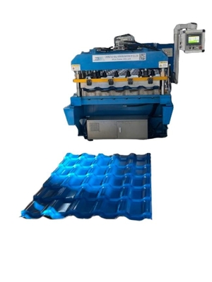 Yüksek Çalışma Hızlı Elektrikli 0.8mm Camlı Tile Roll Forming Makinesi