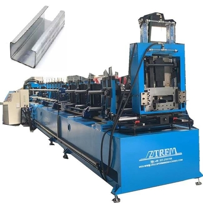 Akıllı İşletim Sistemi Ve Düzgün Boyut Düzenleme Otomatik CZ Purlin Roll Forming Makinesi