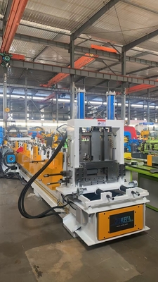 Otomatik Boyut Değiştirme C Purlin Roll Forming Makinesi 20 İstasyonla