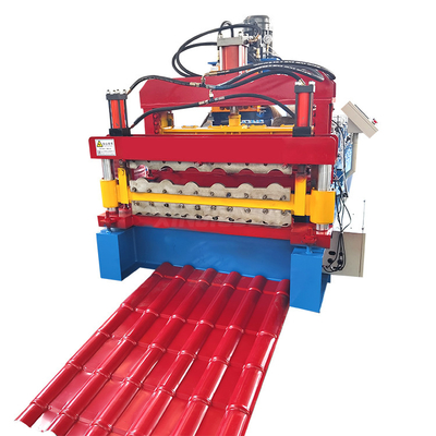 Çift Katmanlı Galvanizli Plakalı Çatı Yapım Makinesi Zincir Sürücü