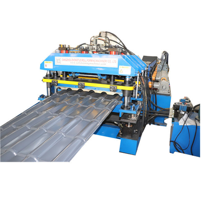 Yüksek Hızlı Adım Kiremit Haddeleme Şekillendirme Makinesi Çatı Sayfası 0.5mm