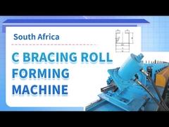 Strut Channel Roll Forming Machine 4 in 1 ABD için